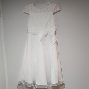 Ivory Lace Formal Kids Dress By Lavender Size 14